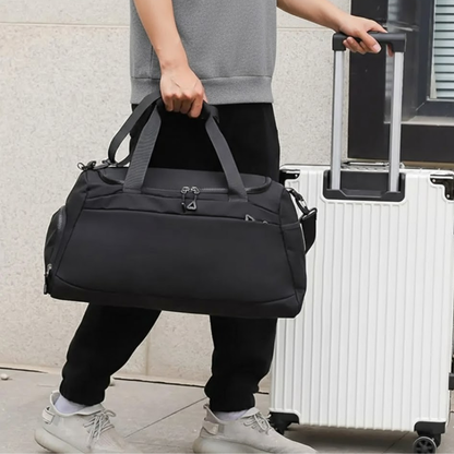 Gym Duffel Bag With Shoe & Wet Compartments