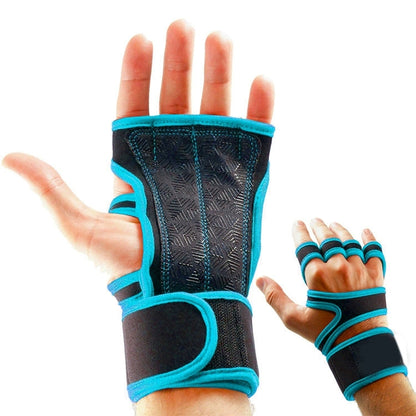 Fingerless Gym Gloves With Wrist Support